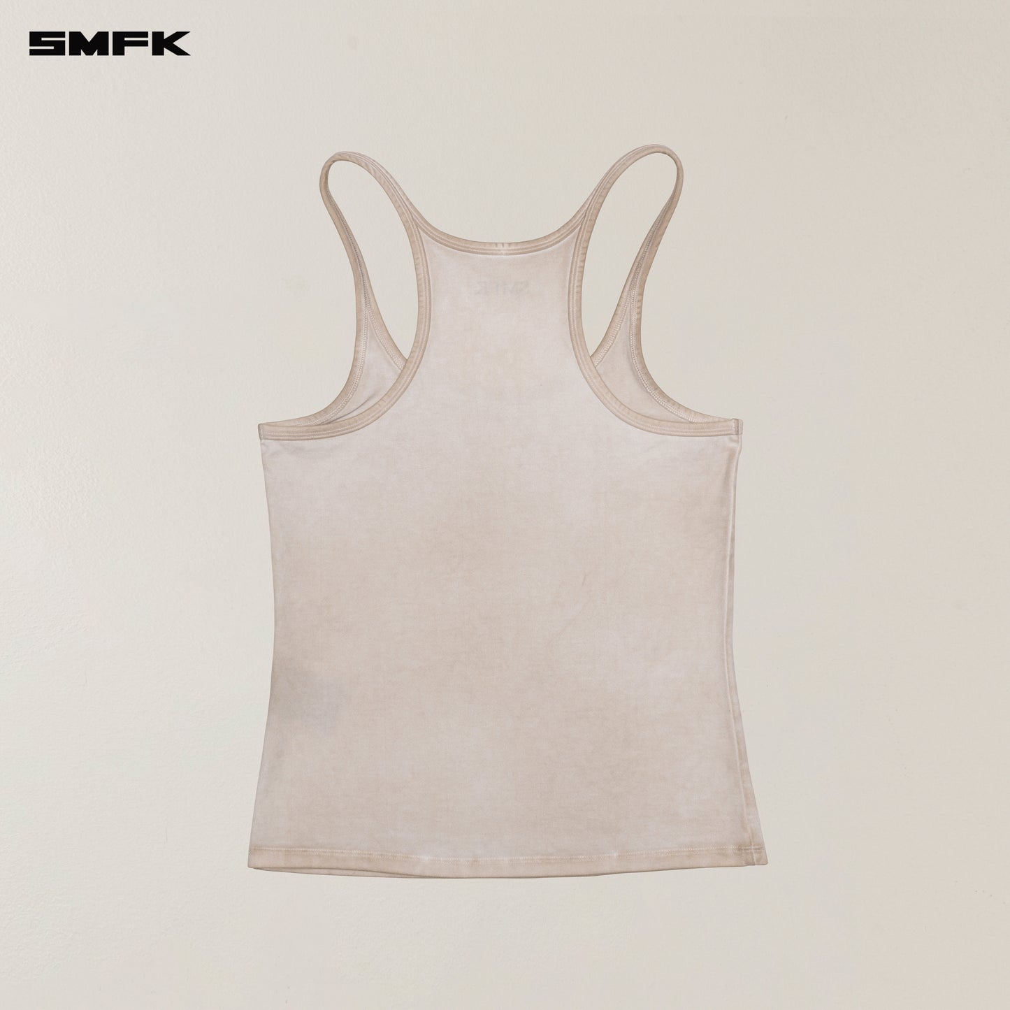 VINTAGE STORM Fade Dye Long Camisole Fading White
