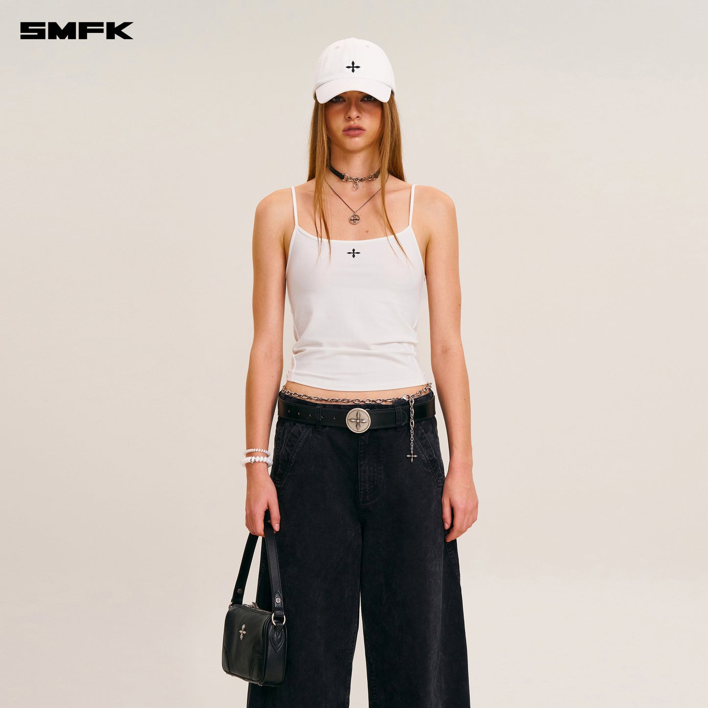 VINTAGE STORM FADE CAMISOLE Alpine White
