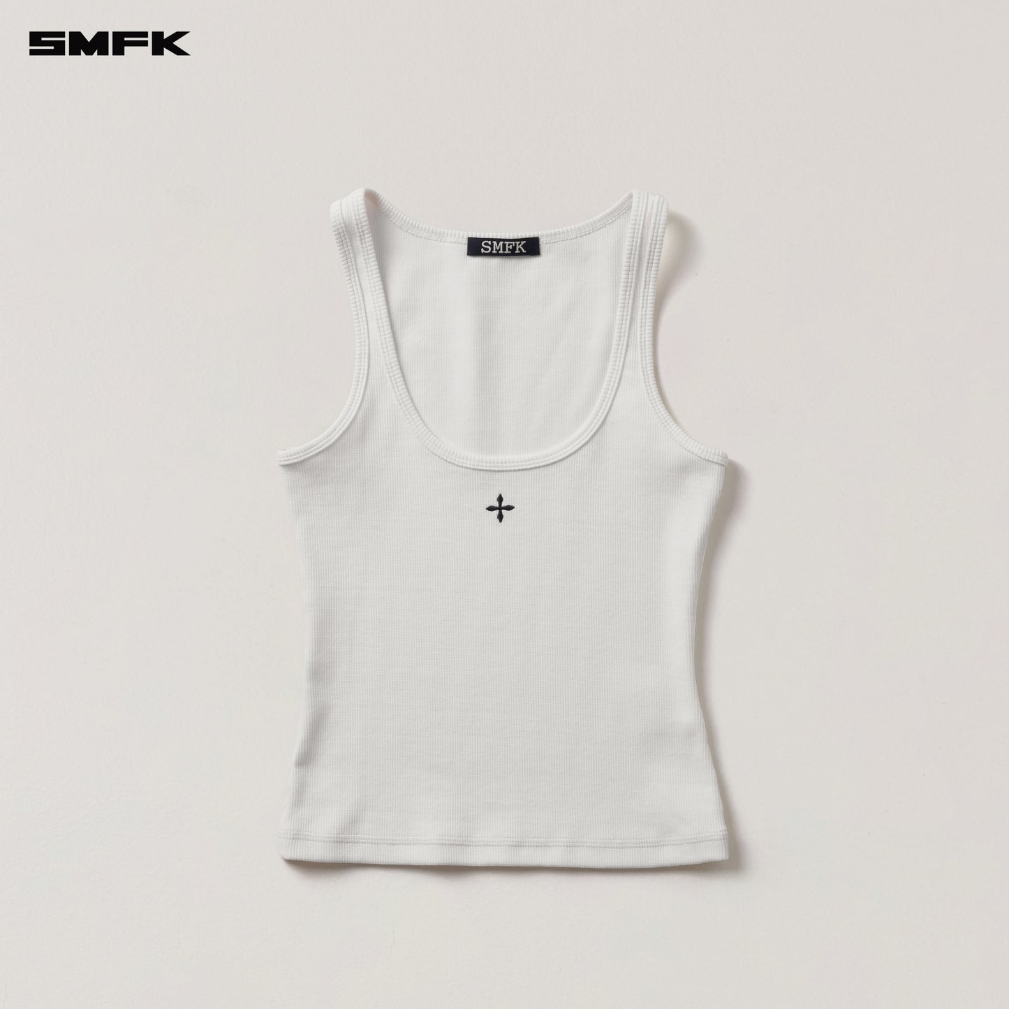 VINTAGE STORM FADE RIDER TANK Alpine White