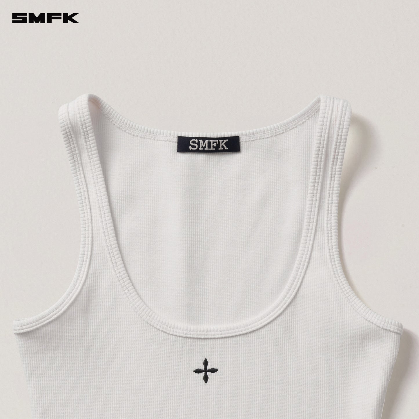 VINTAGE STORM FADE RIDER TANK Alpine White