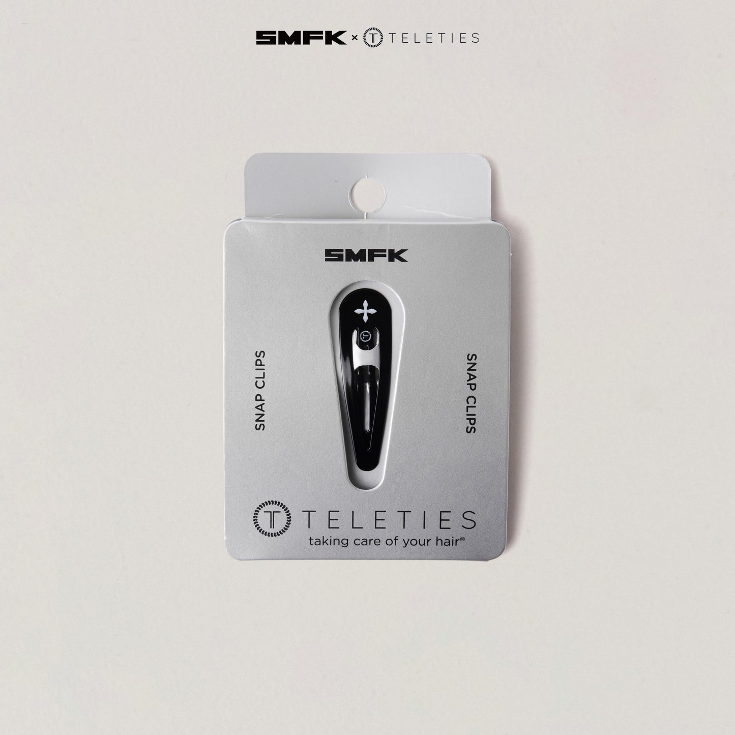 SMFK X TELETIES Snap Clips Black