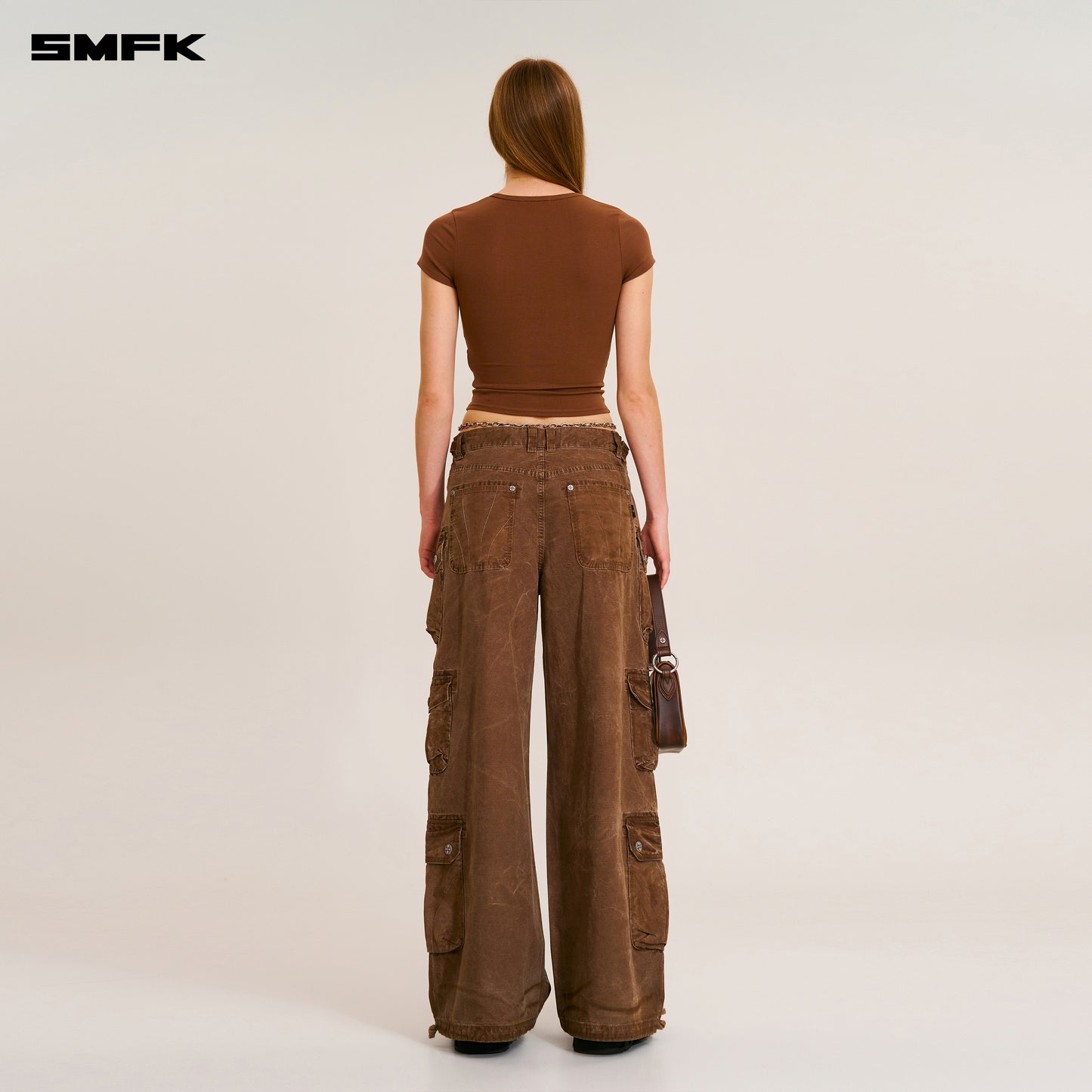 VINTAGE STORM FADE BODY TEE Wild Brown
