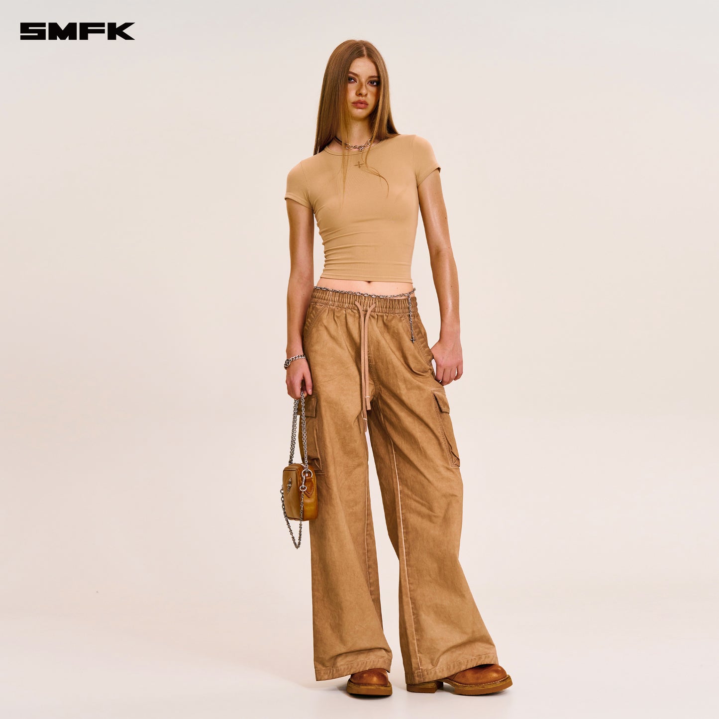 VINTAGE STORM FADE BODY TEE Sandy Khaki