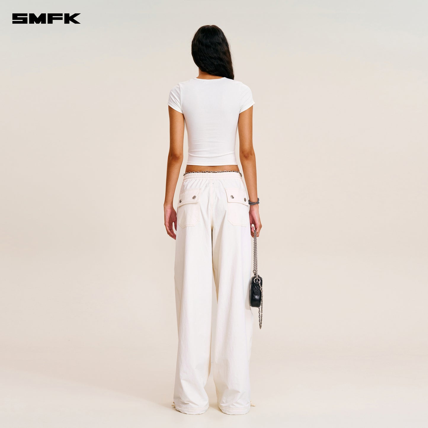 VINTAGE STORM FADE BODY TEE Alpine White