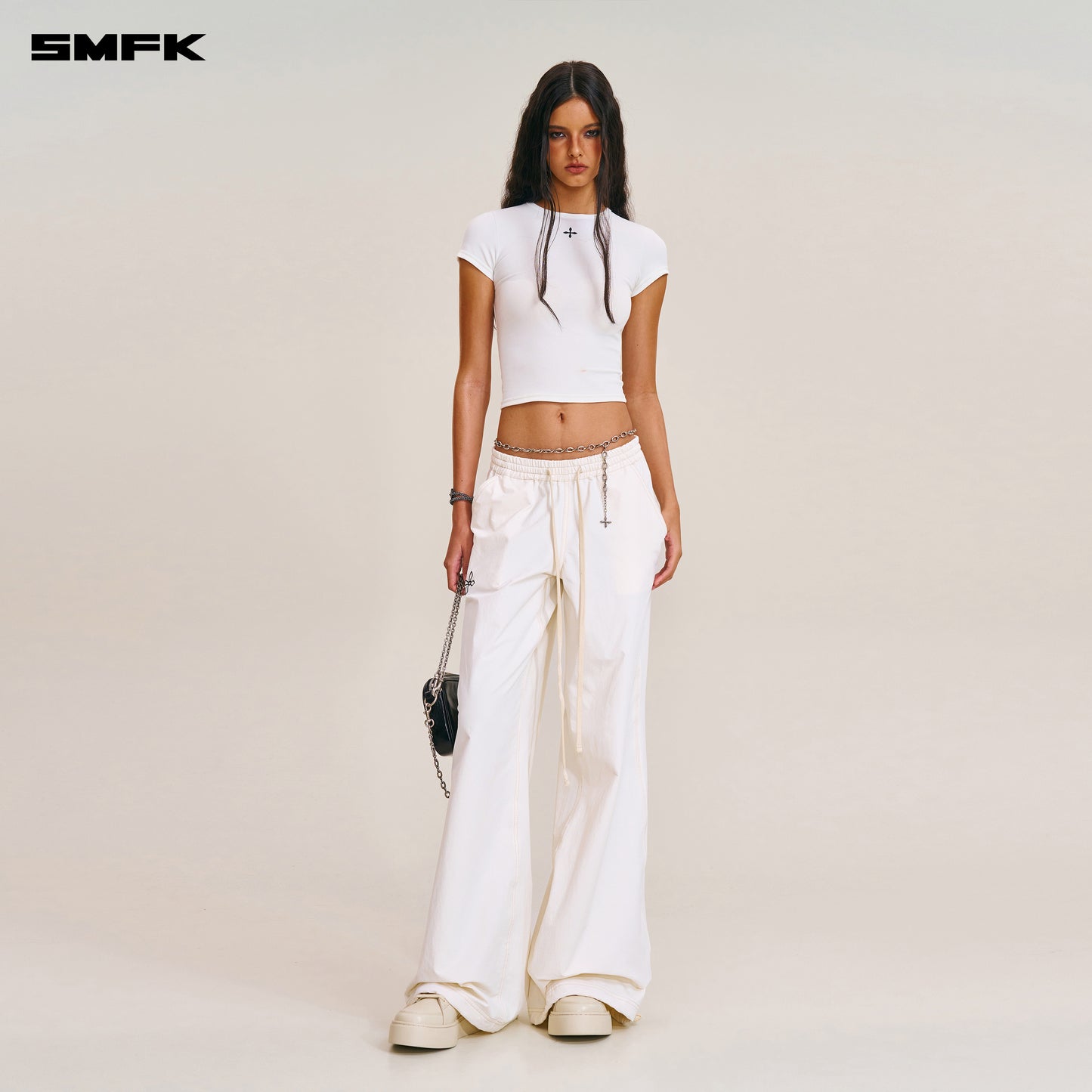 VINTAGE STORM FADE BODY TEE Alpine White