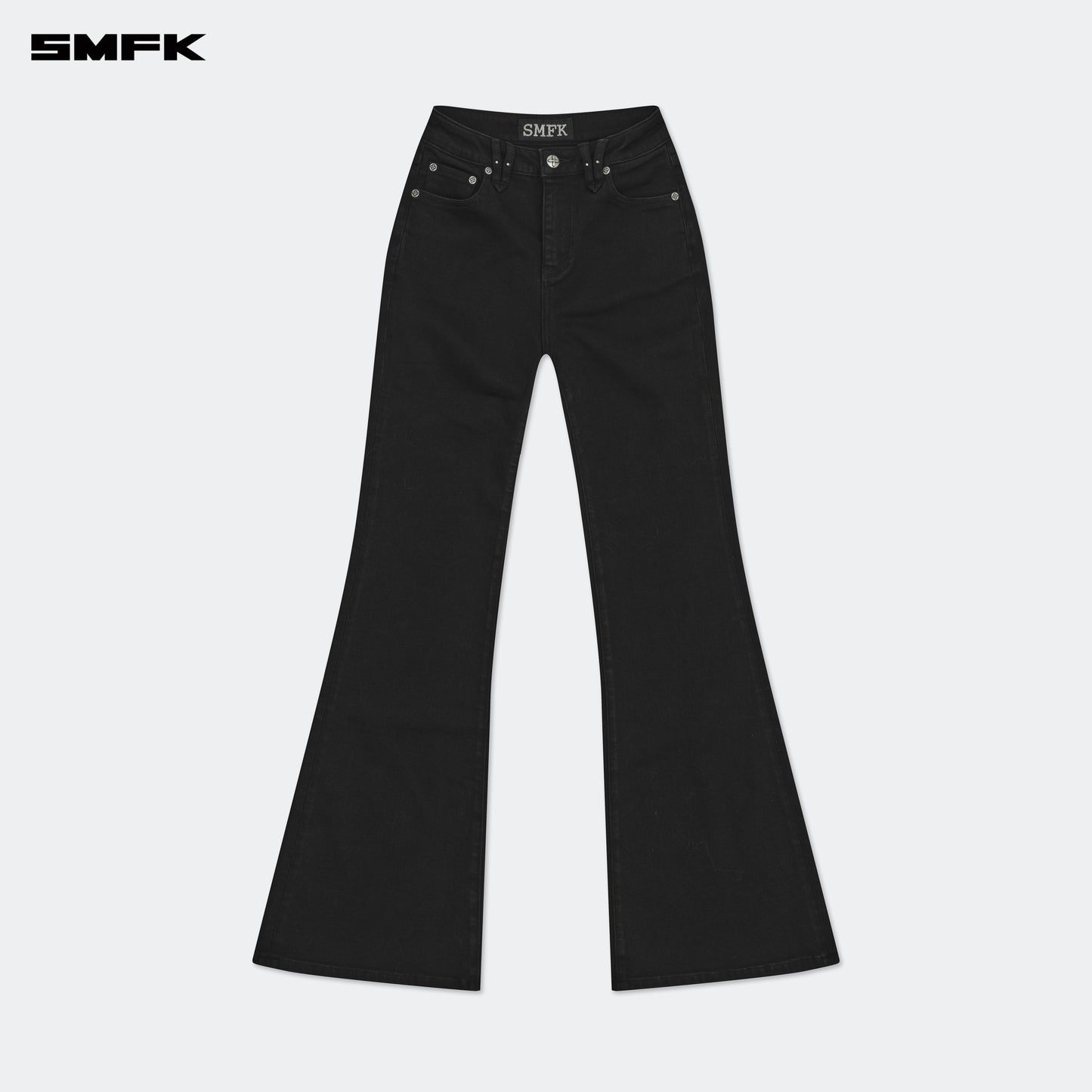 COMPASS WILD Classic Stretch Flare Jeans Wilderness Black