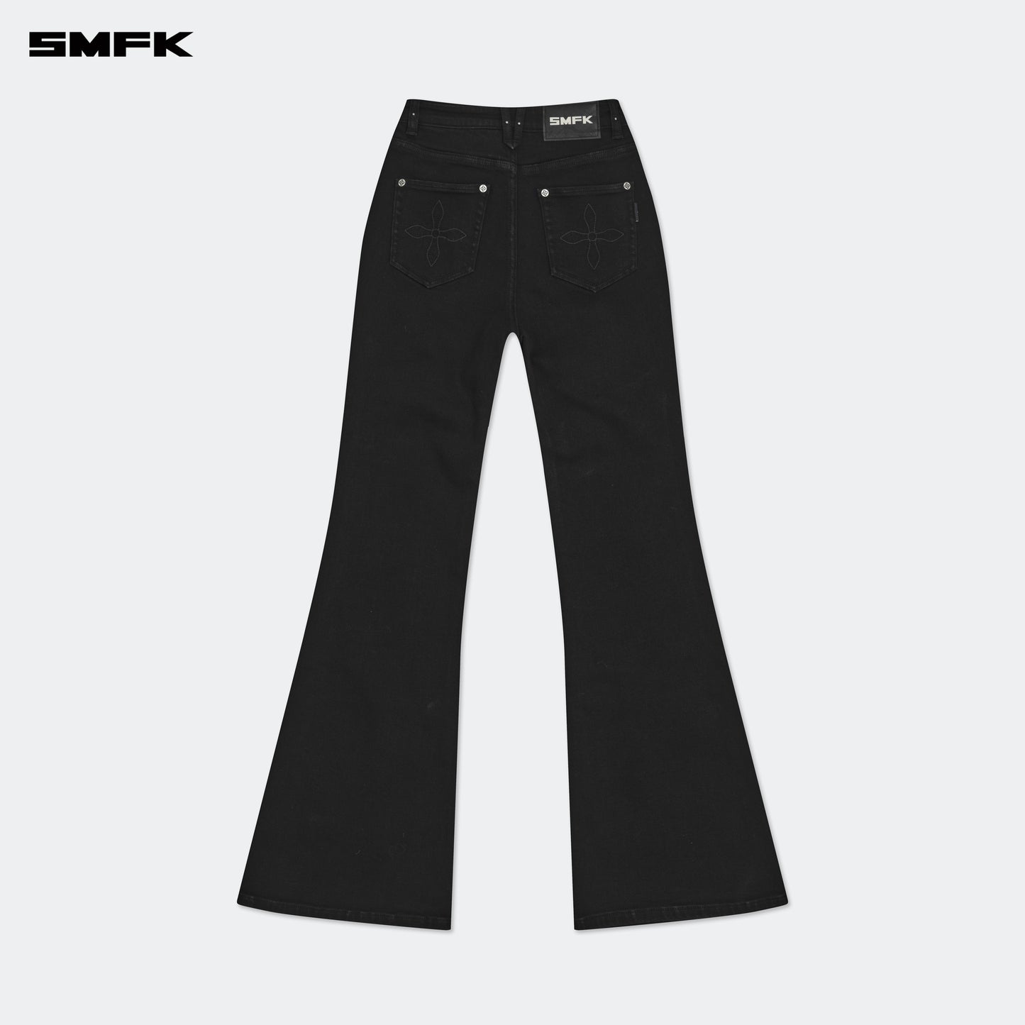 COMPASS WILD Classic Stretch Flare Jeans Wilderness Black