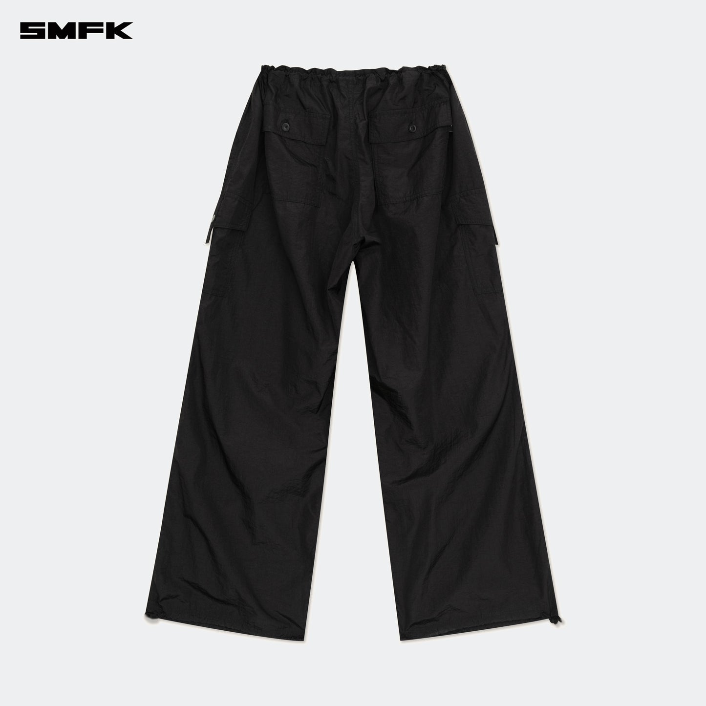 FUTURE STORM Hunting Wide-Leg Parachute Pants Lightning Black