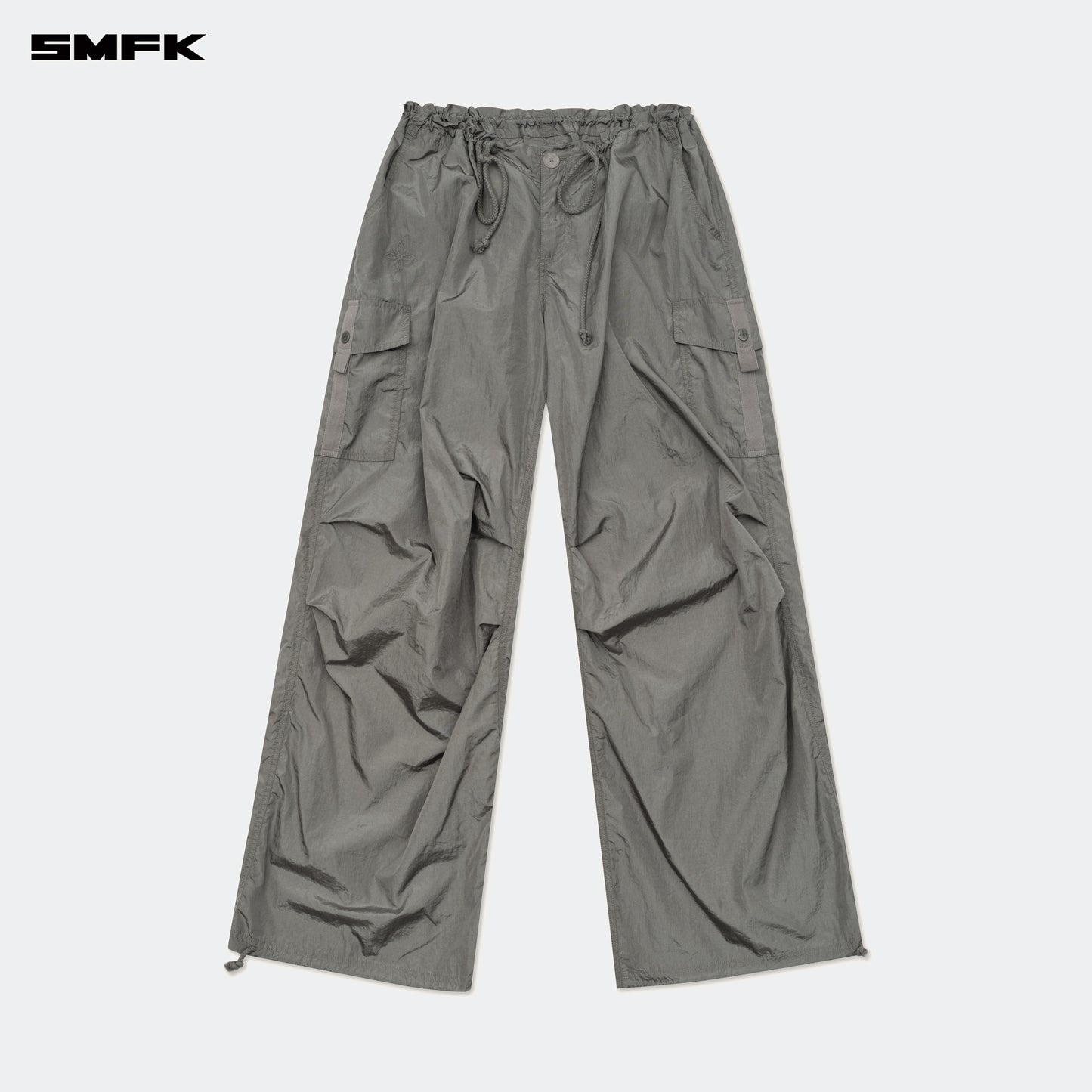 FUTURE STORM Hunting Wide-Leg Parachute Pants Concrete Gray