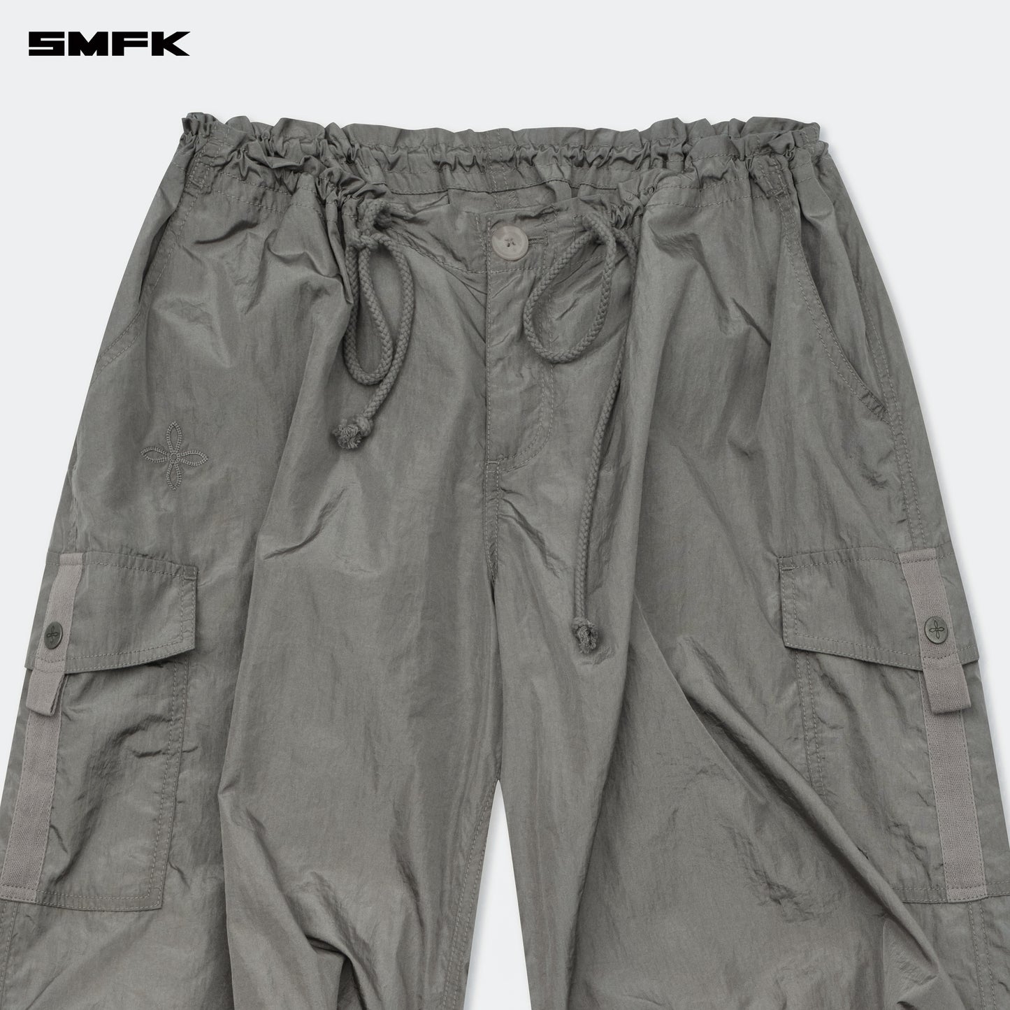 FUTURE STORM Hunting Wide-Leg Parachute Pants Concrete Gray