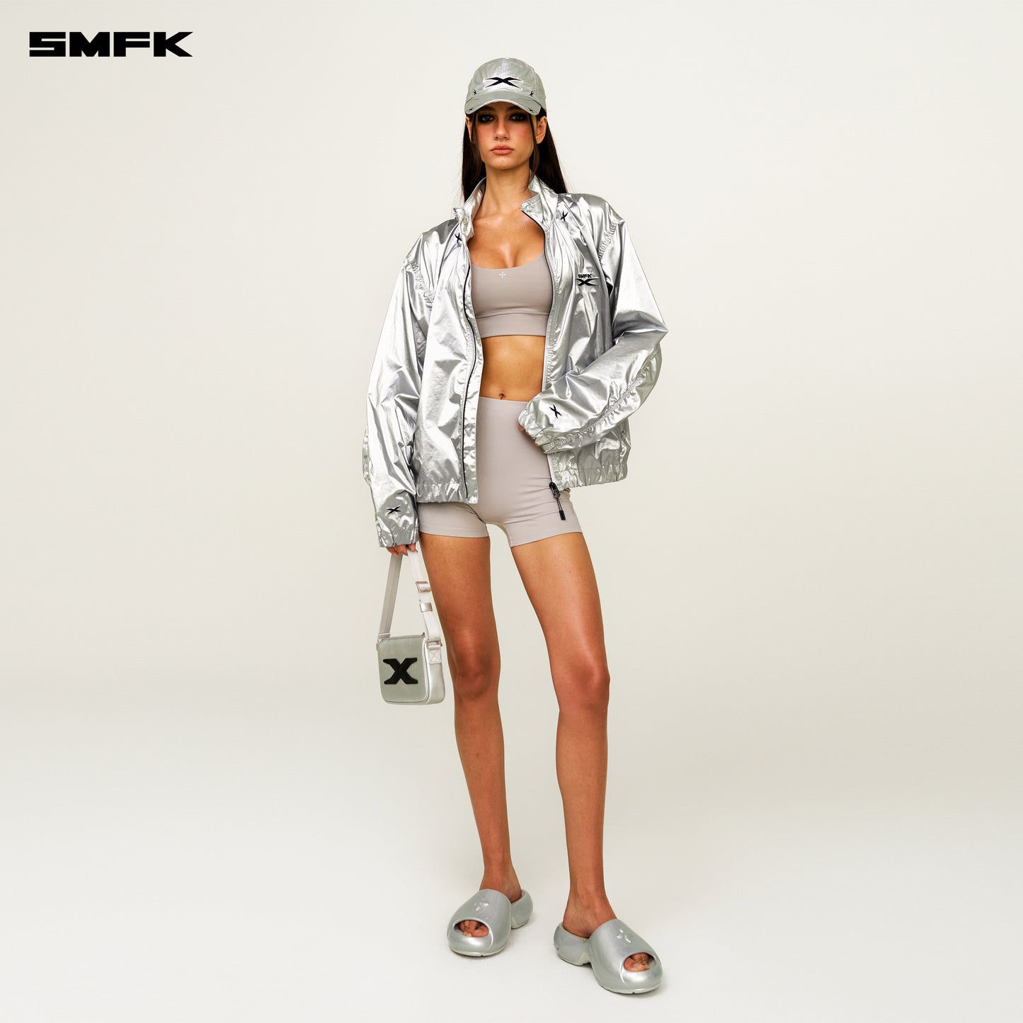 FUTURE X One-piece Body-shaping Shorts Ash Gray