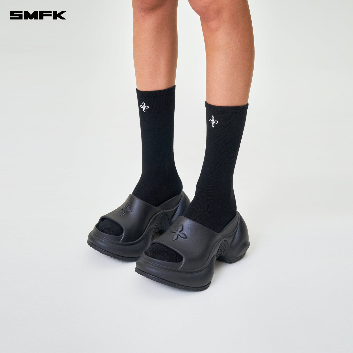 COMPASS HUG Sports Short Socks (2 Pairs) Wilderness Black
