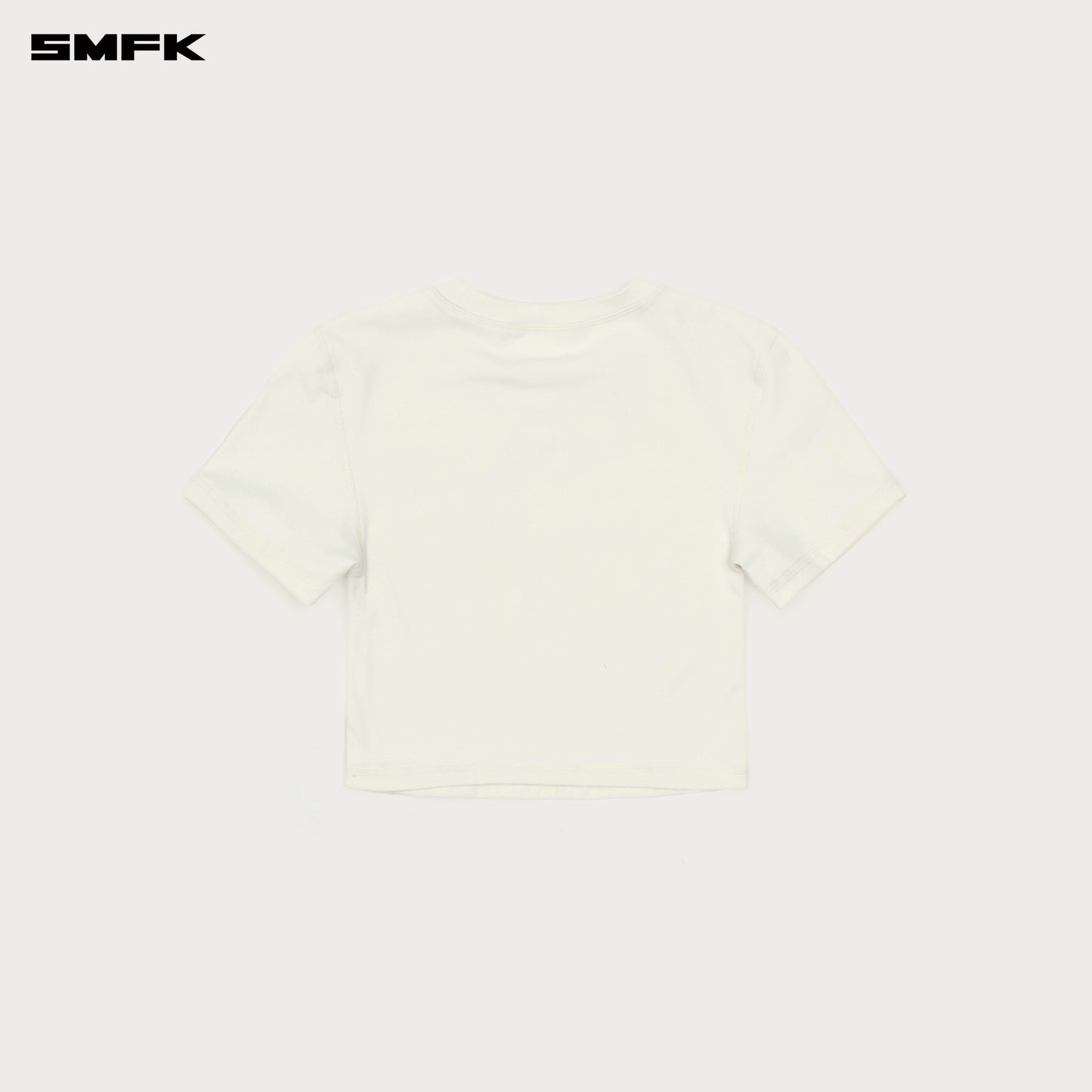 COMPASS WAVE Body-shaping Skin Crop Tee Alpine White