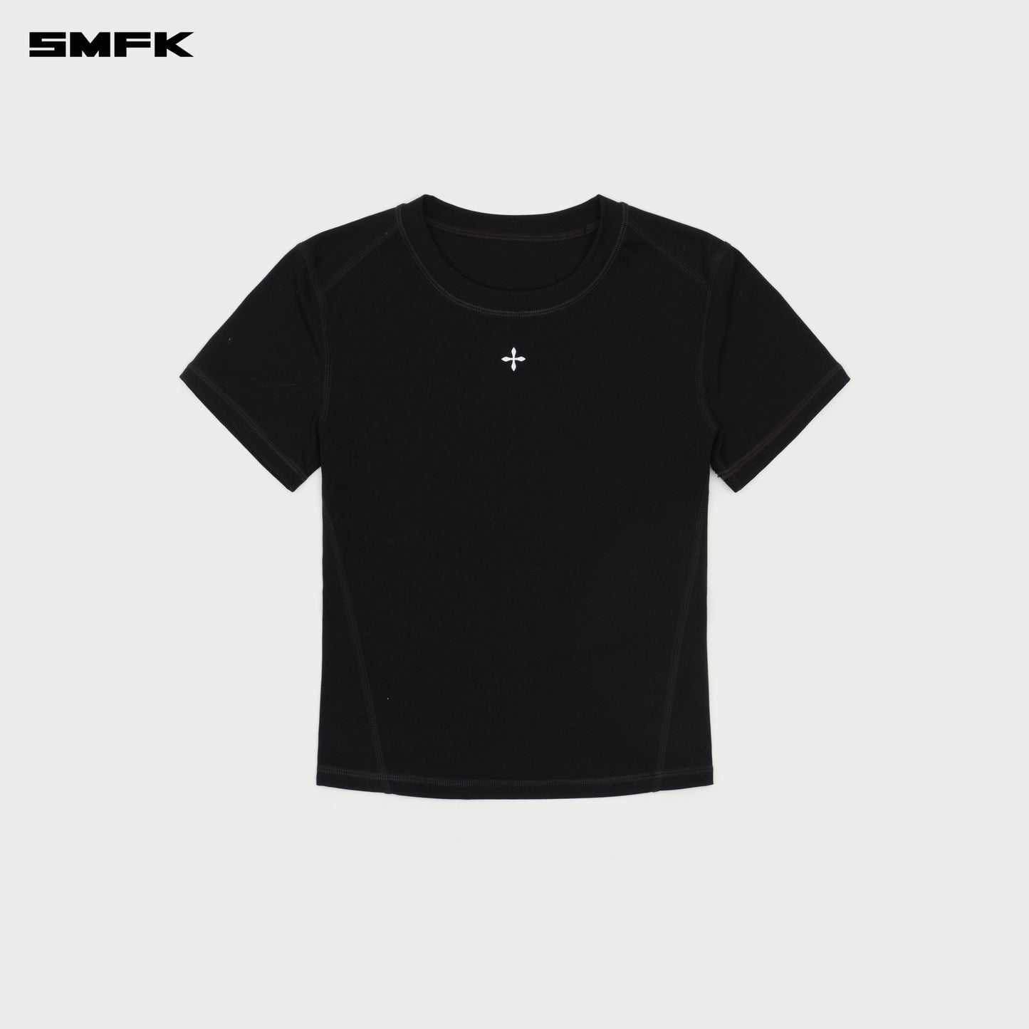 COMPASS WAVE Body-shaping Skin Tee Wilderness Black