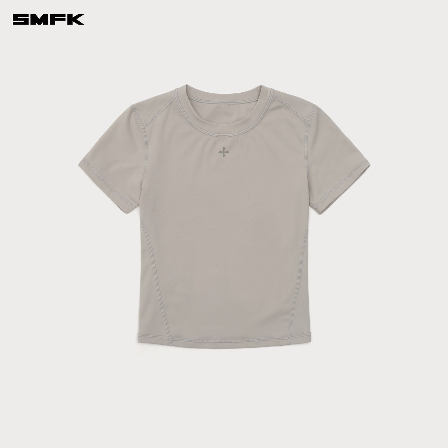 COMPASS WAVE Body-shaping Skin Tee Ash Gray