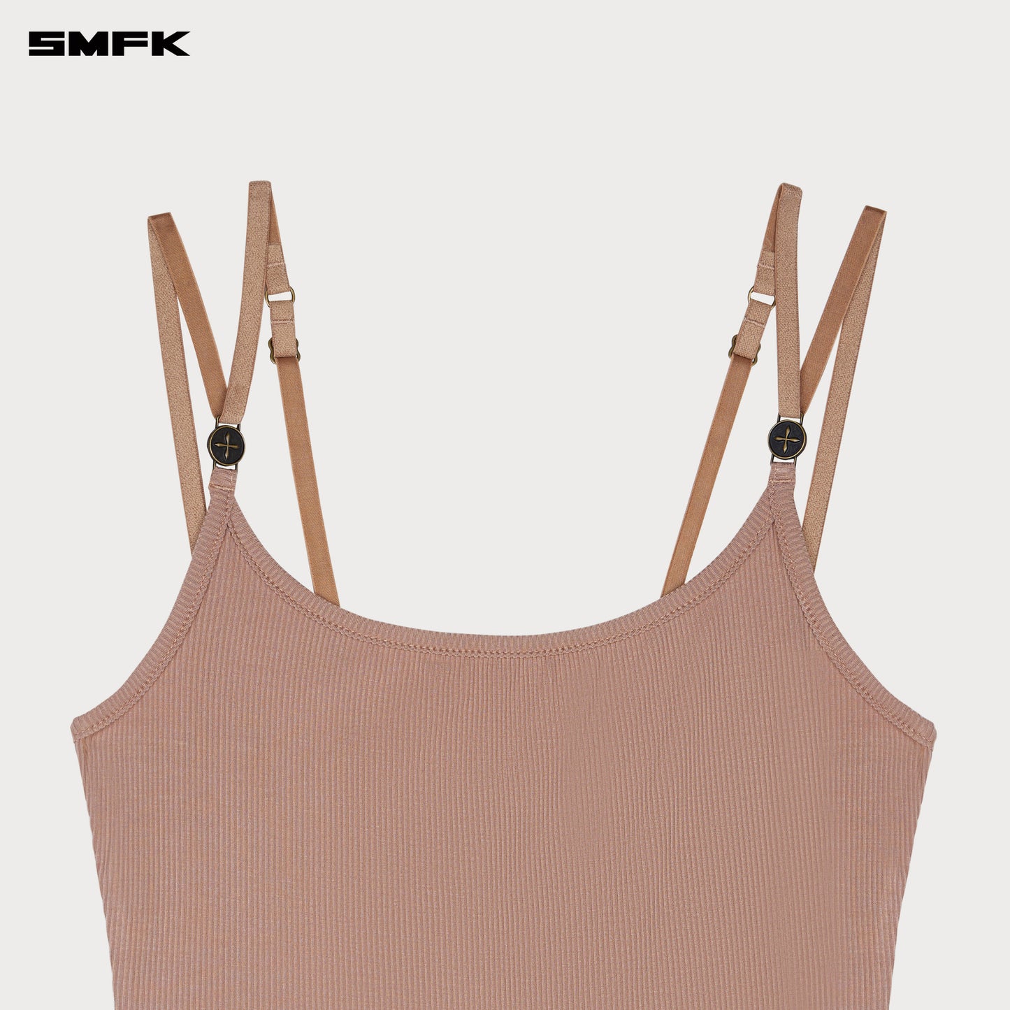 COMPASS HUG Slim Sports Tank Top Deep Nude