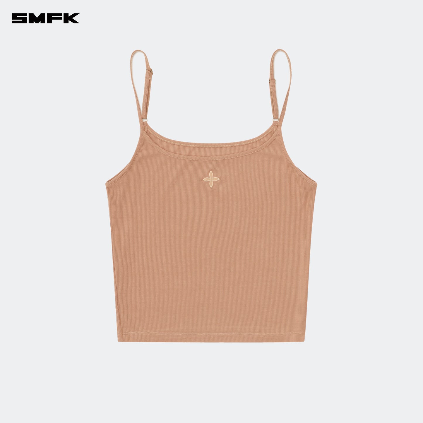 COMPASS HUG Extra-Long Sports Strap Top Deep Nude
