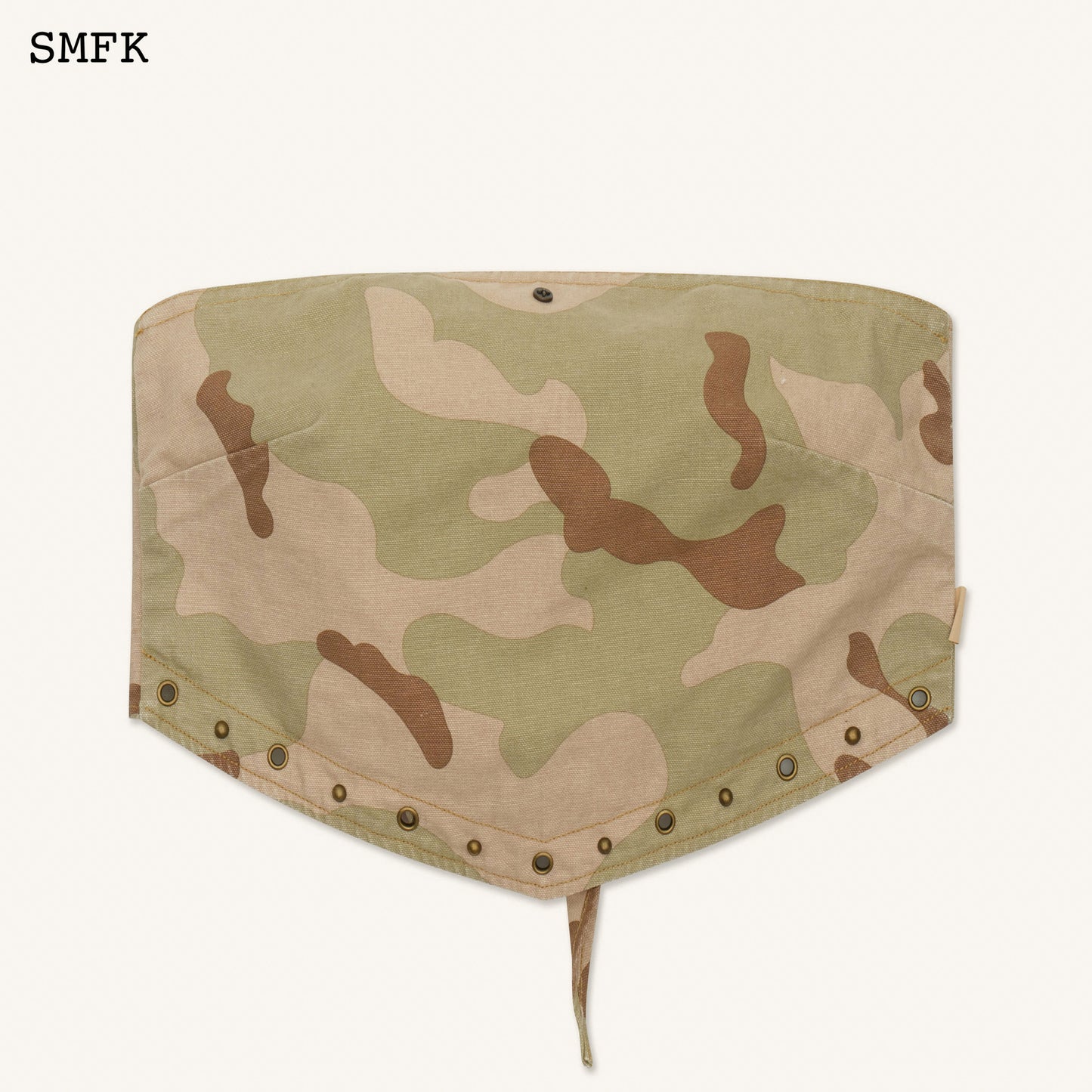 Ancient Myth Temple Garden Bandeau Tube Top Desert Camouflage
