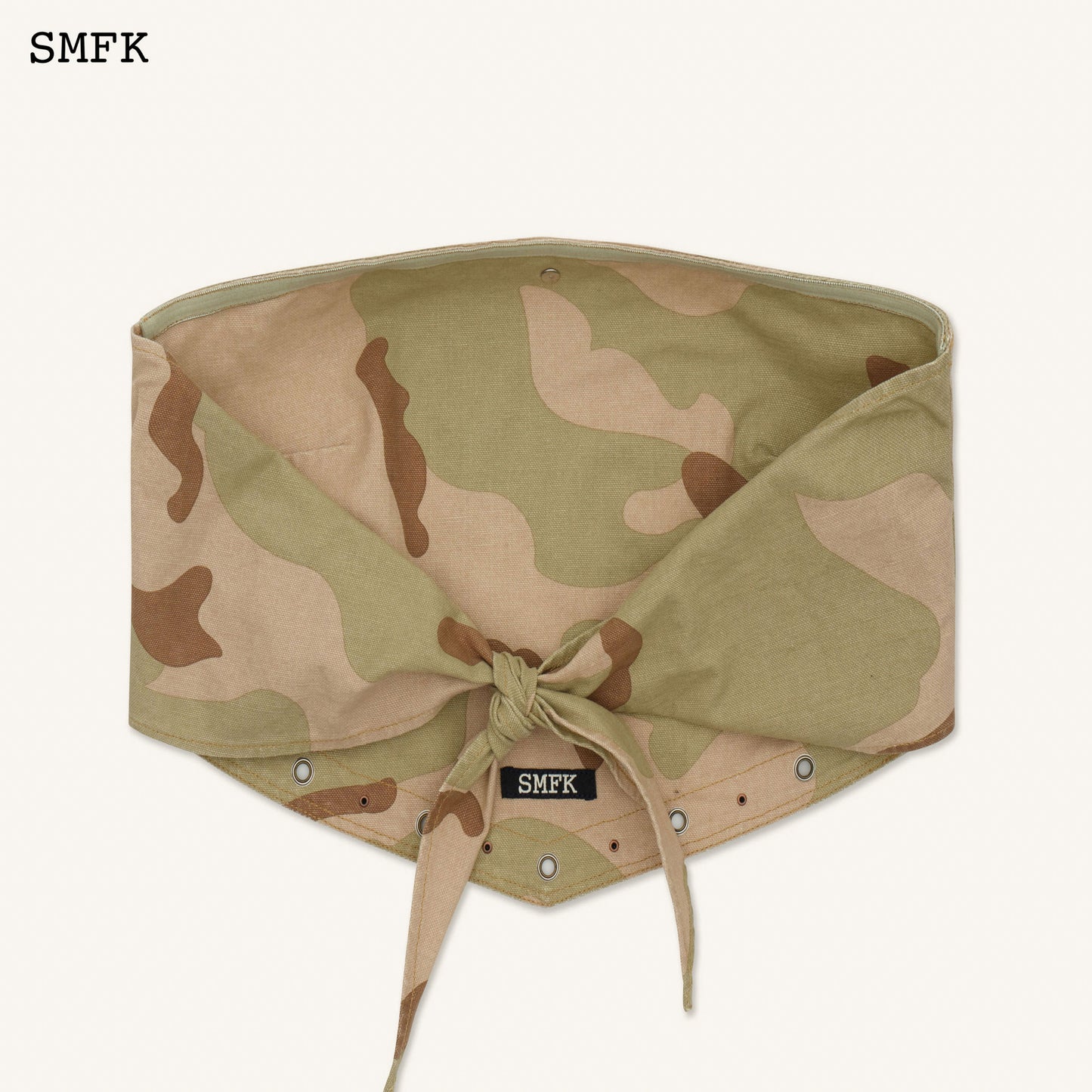 Ancient Myth Temple Garden Bandeau Tube Top Desert Camouflage