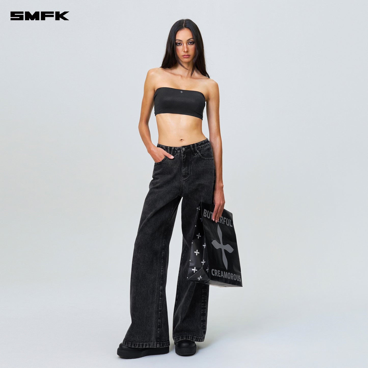 COMPASS HUG Skin Tube Top Wilderness Black