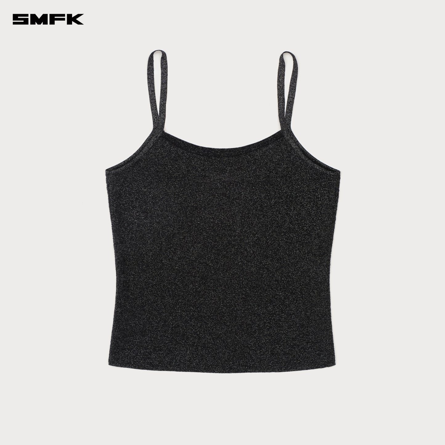 FUTURE Nebula Knitted Strap Top Stardust Black