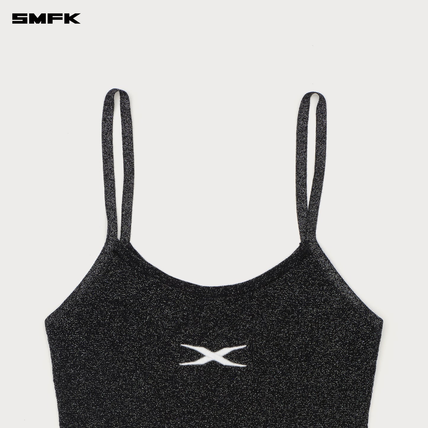 FUTURE Nebula Knitted Strap Top Stardust Black