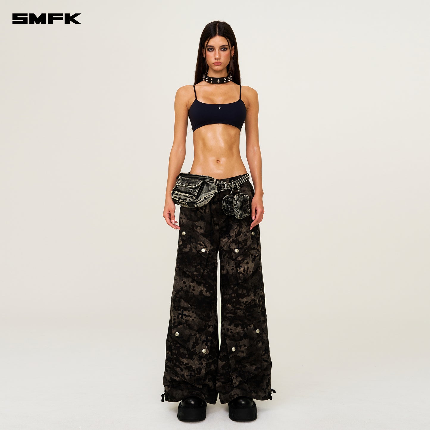 FUTURE WAVE One-piece Body-shaping Bra Wilderness Black