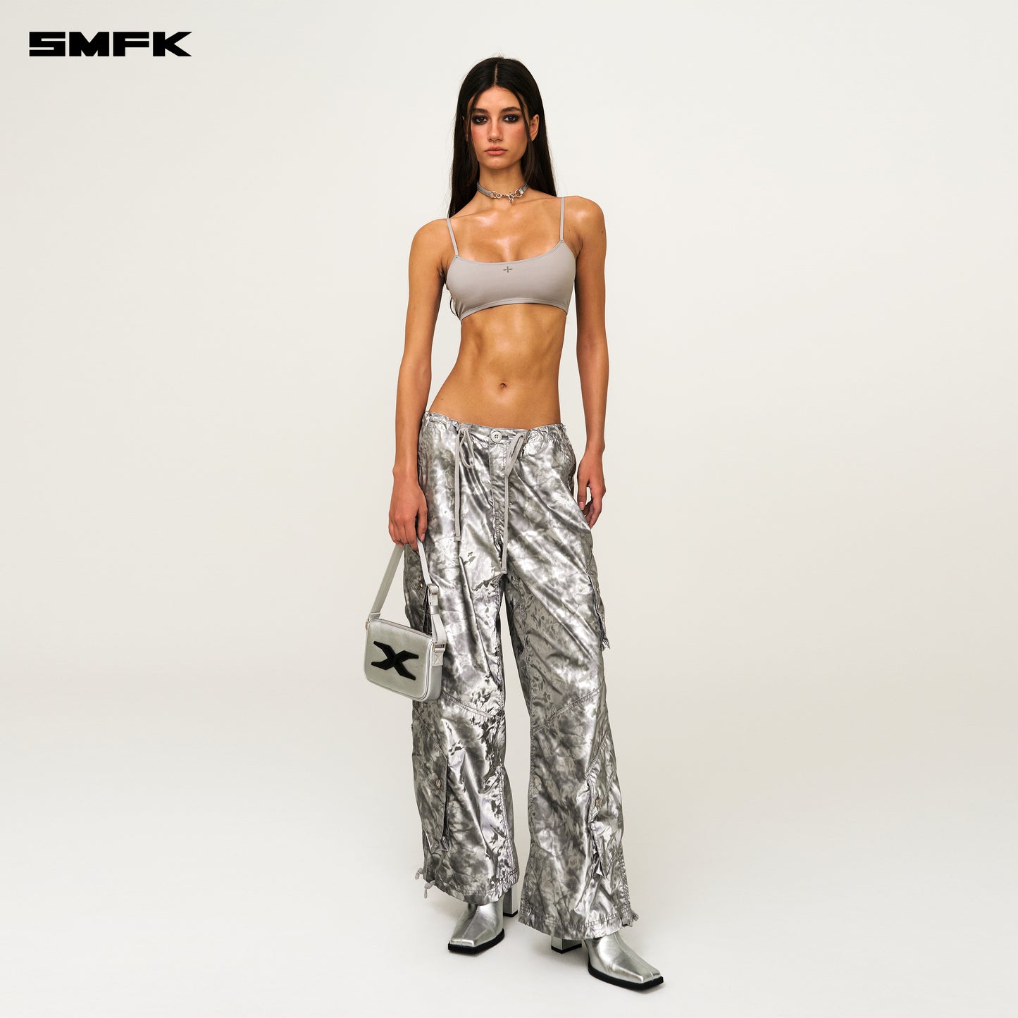 FUTURE WAVE One-piece Body-shaping Bra Ash Gray