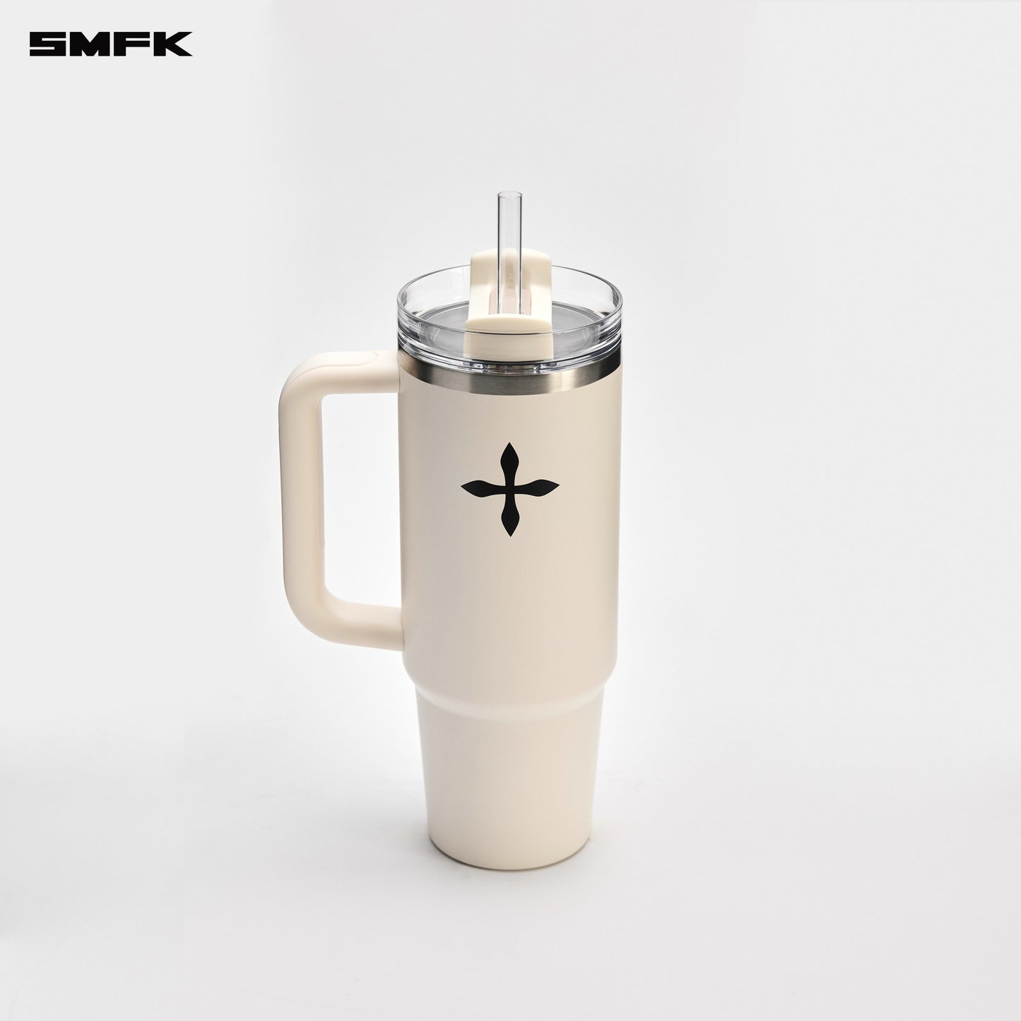 STANLEY Stainless Steel Straw Tumbler (SMFK Beverly Hills Boutique Limited Edition) Cream White