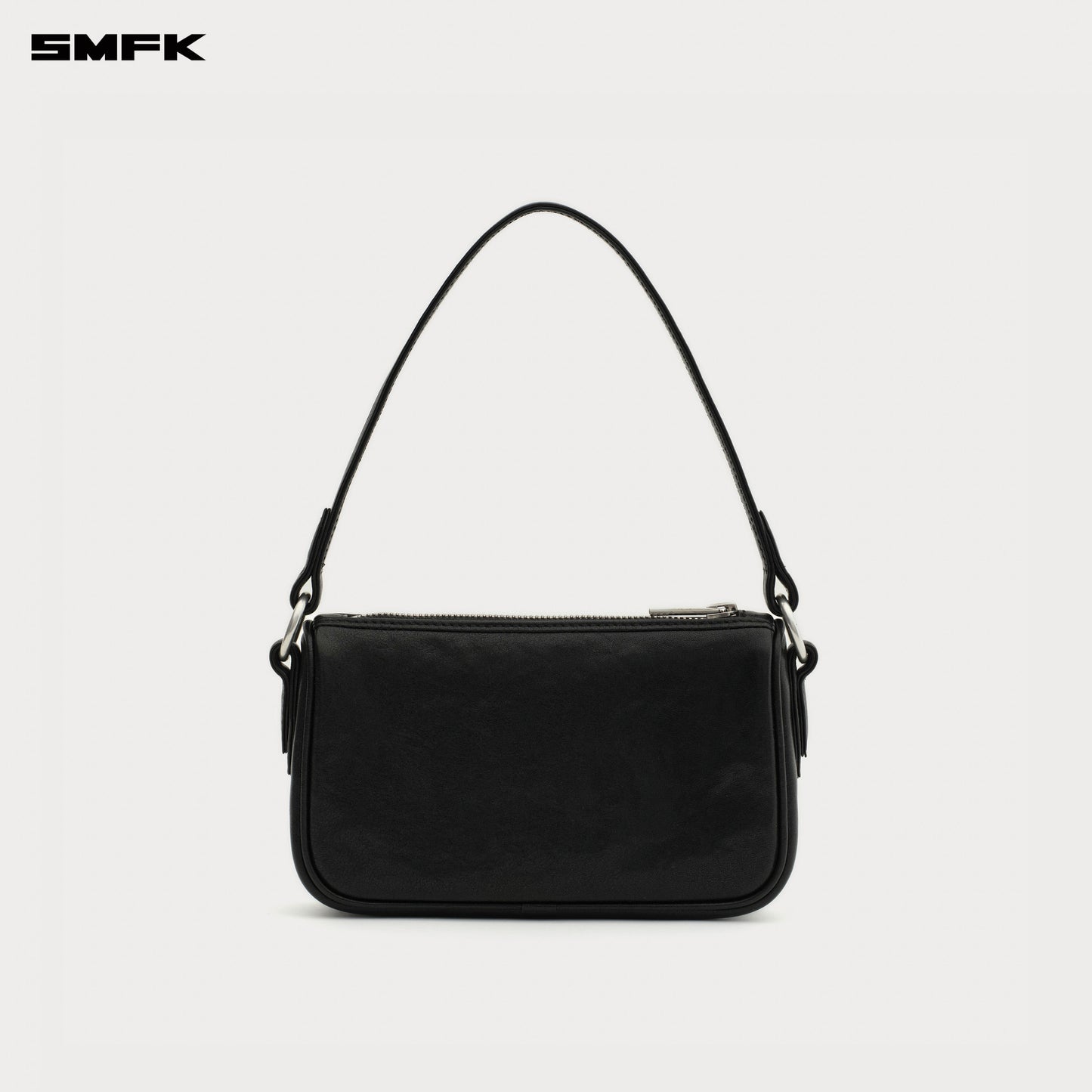 COMPASS BADGE Leather Bag (Small) Wilderness Black