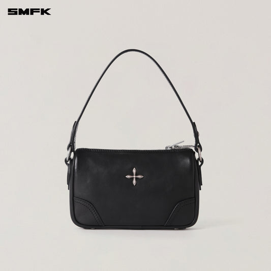 RAGE ORIGIN LEATHER SHOULDER BAG/SMALL Wilderness Black