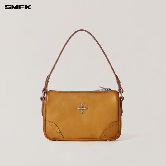 RAGE ORIGIN LEATHER SHOULDER BAG/SMALL Grassland Brown Patina
