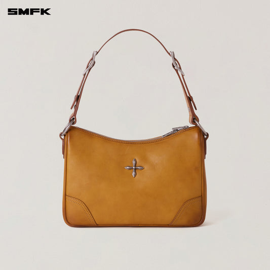 RAGE ORIGIN LEATHER SHOULDER BAG/MEDIUM Grassland Brown Patina