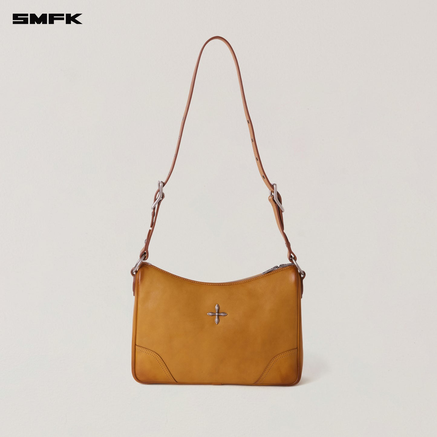 RAGE ORIGIN LEATHER SHOULDER BAG/LARGE Grassland Brown Patina