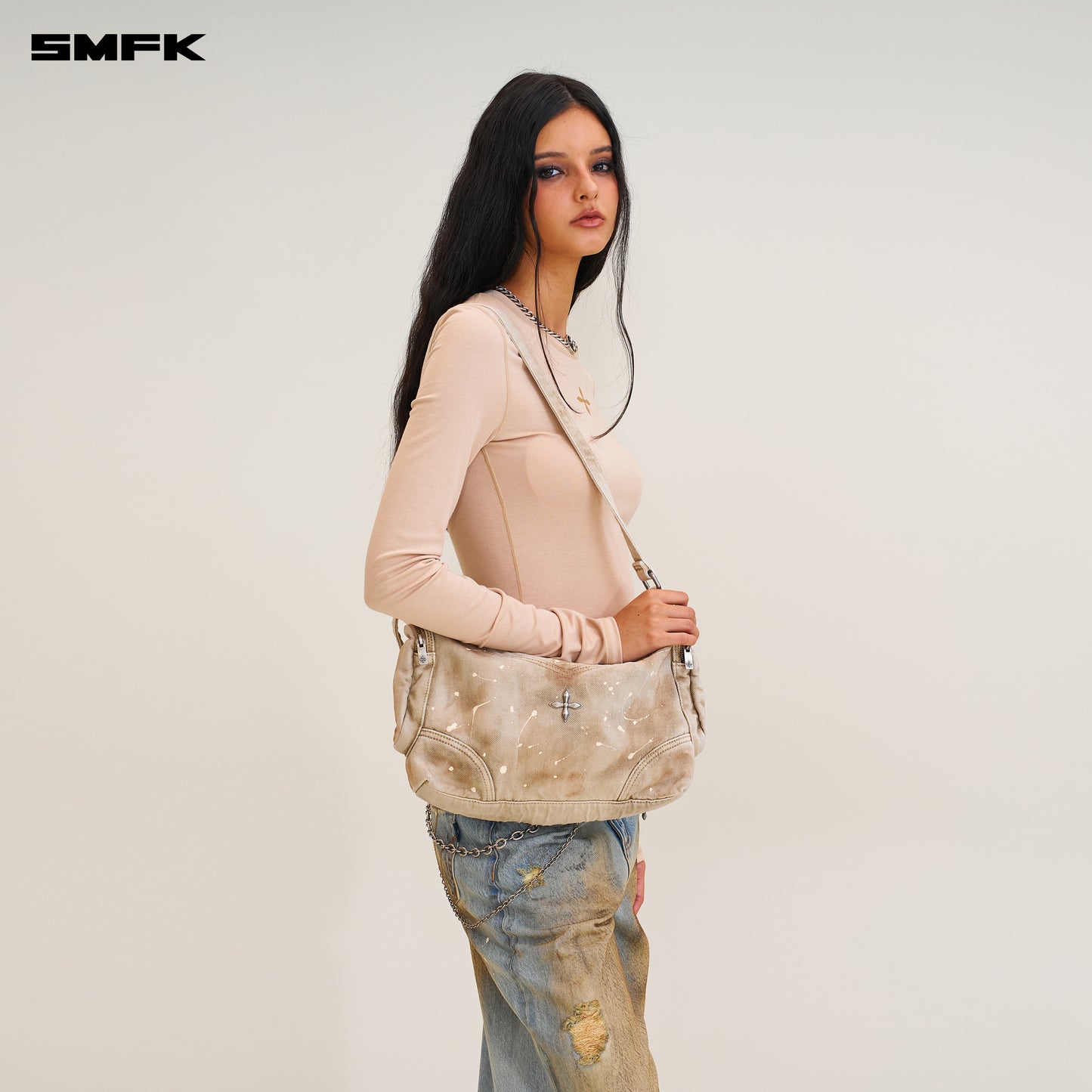 RAGE WILD ORIGIN Handcraft Denim Troops bag Wild Brown