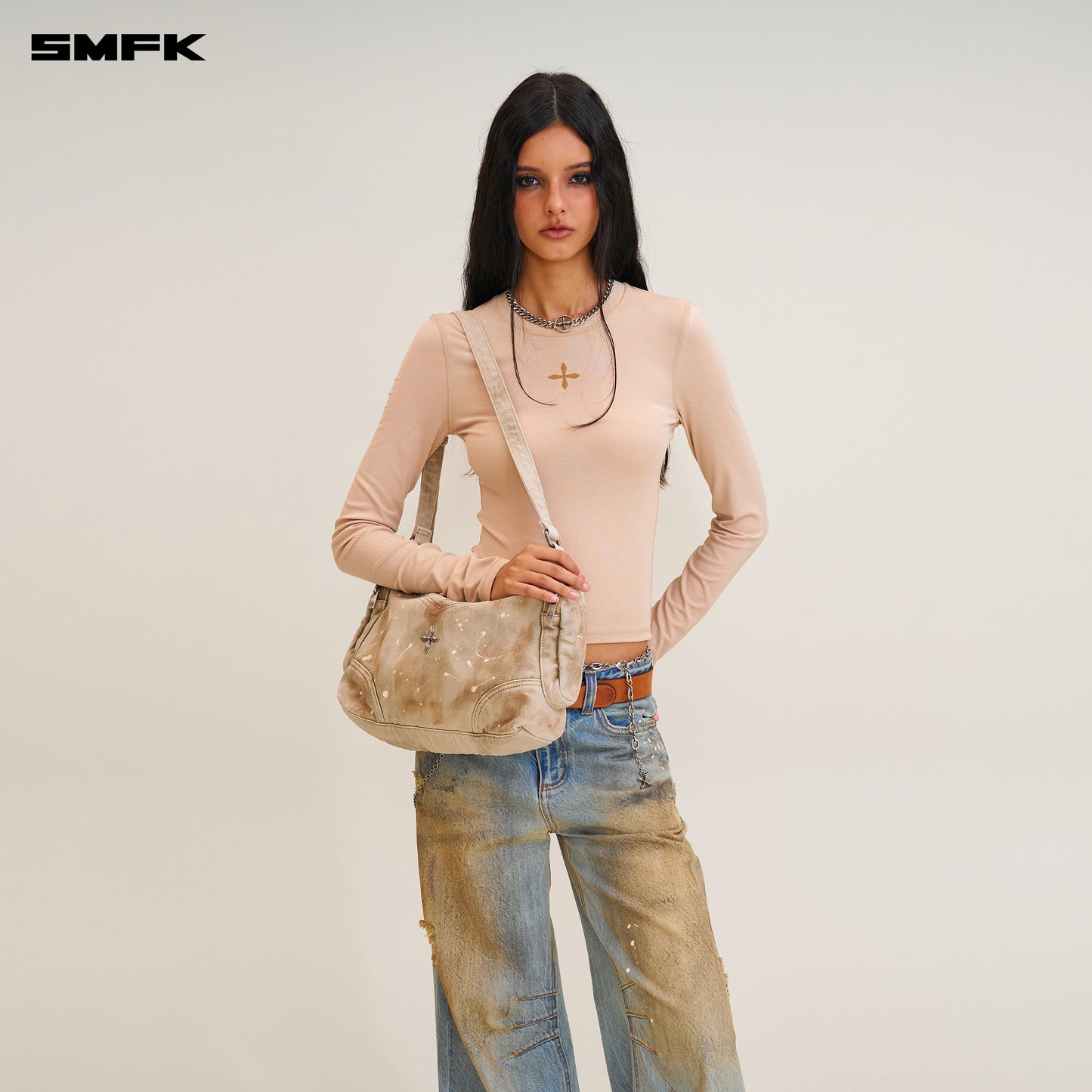 RAGE WILD ORIGIN Handcraft Denim Troops bag Wild Brown