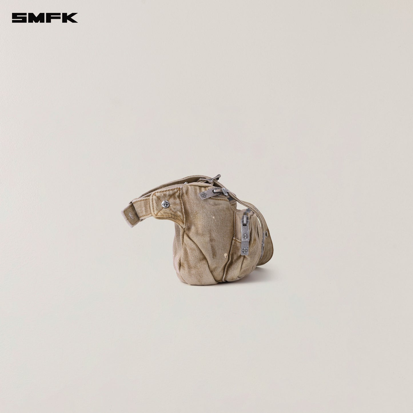 RAGE WILD RUSH Handcraft Denim Bumbag Wild Cowboy Brown