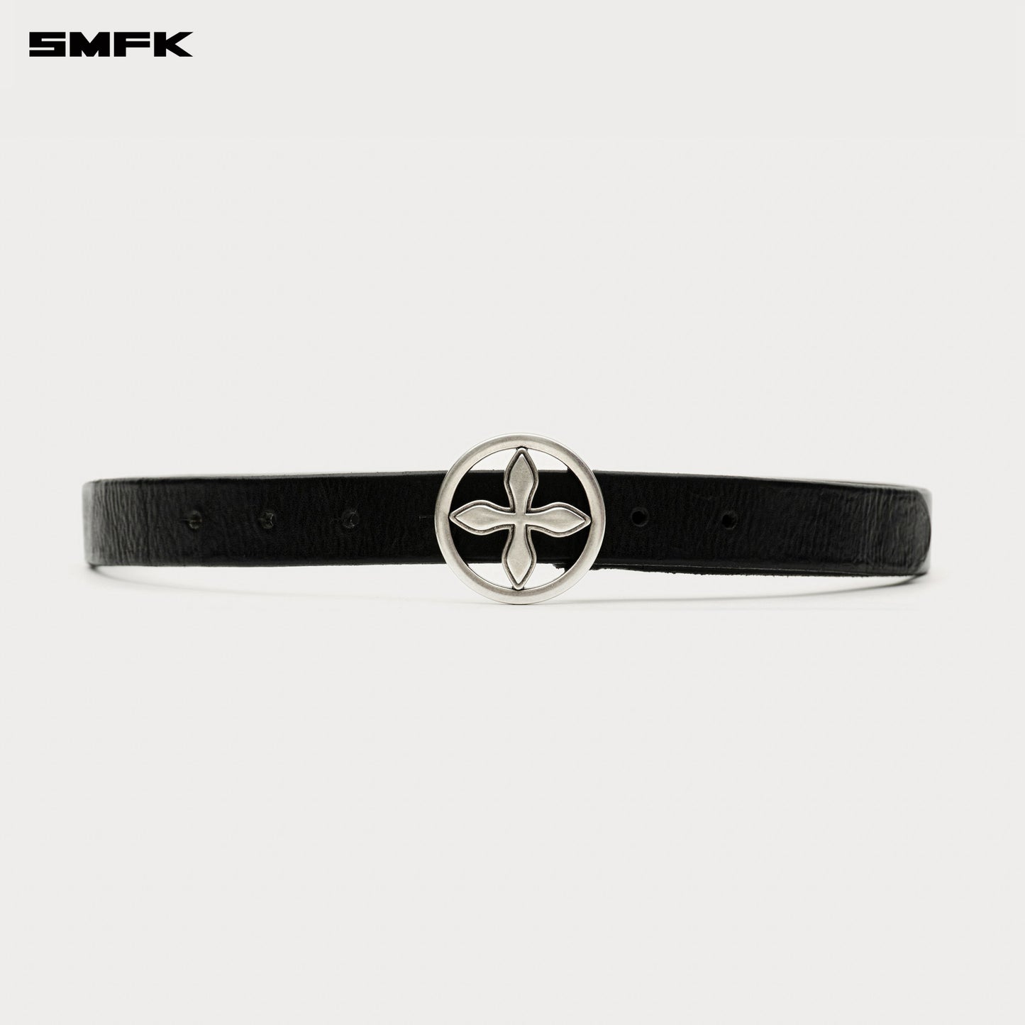 COMPASS Badge Classic Belt Ebony Silver