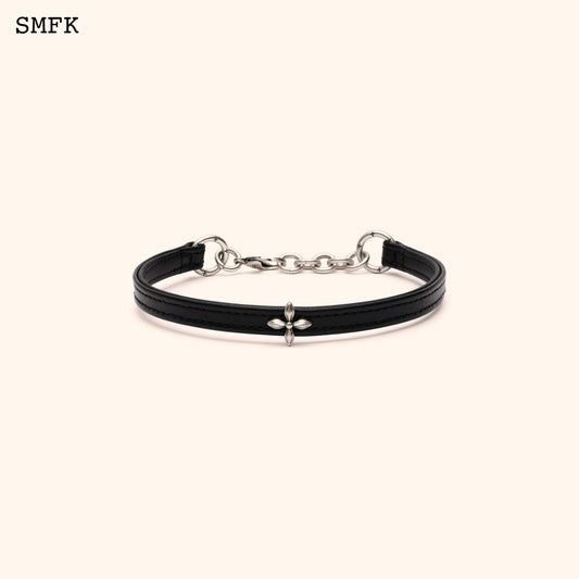 COMPASS Leather Choker Wilderness Black