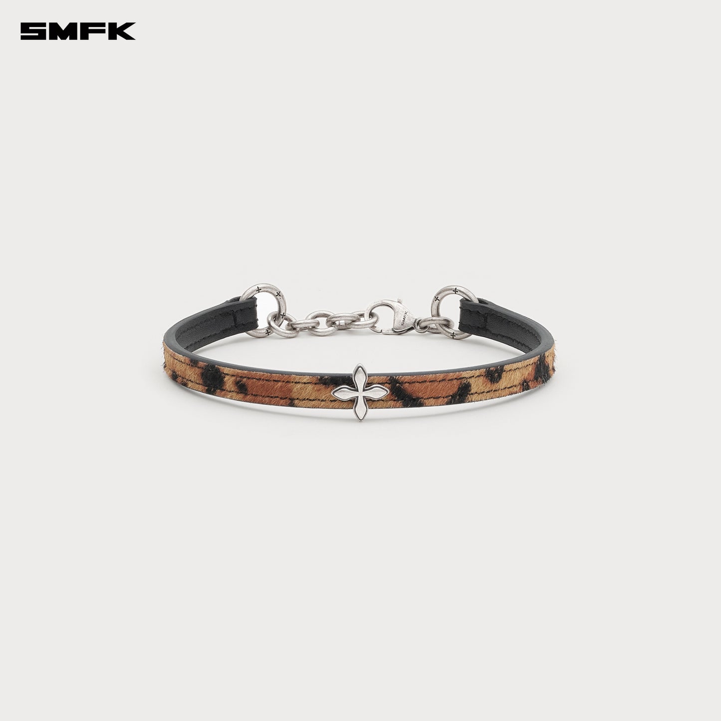COMPASS Classic Handmade Fur Choker Natural Leopard