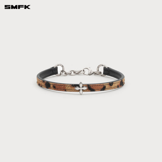 COMPASS Classic Handmade Fur Choker Natural Leopard