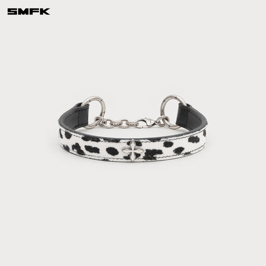 COMPASS Classic Handmade Fur Thick Choker Snow Leopard