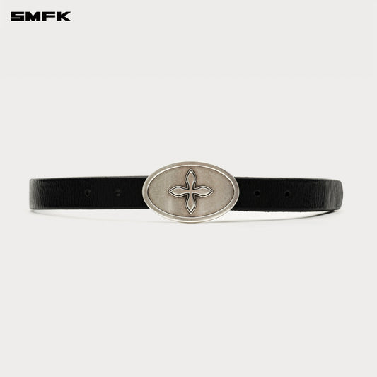 COMPASS Shield Vintage Belt Ebony Silver