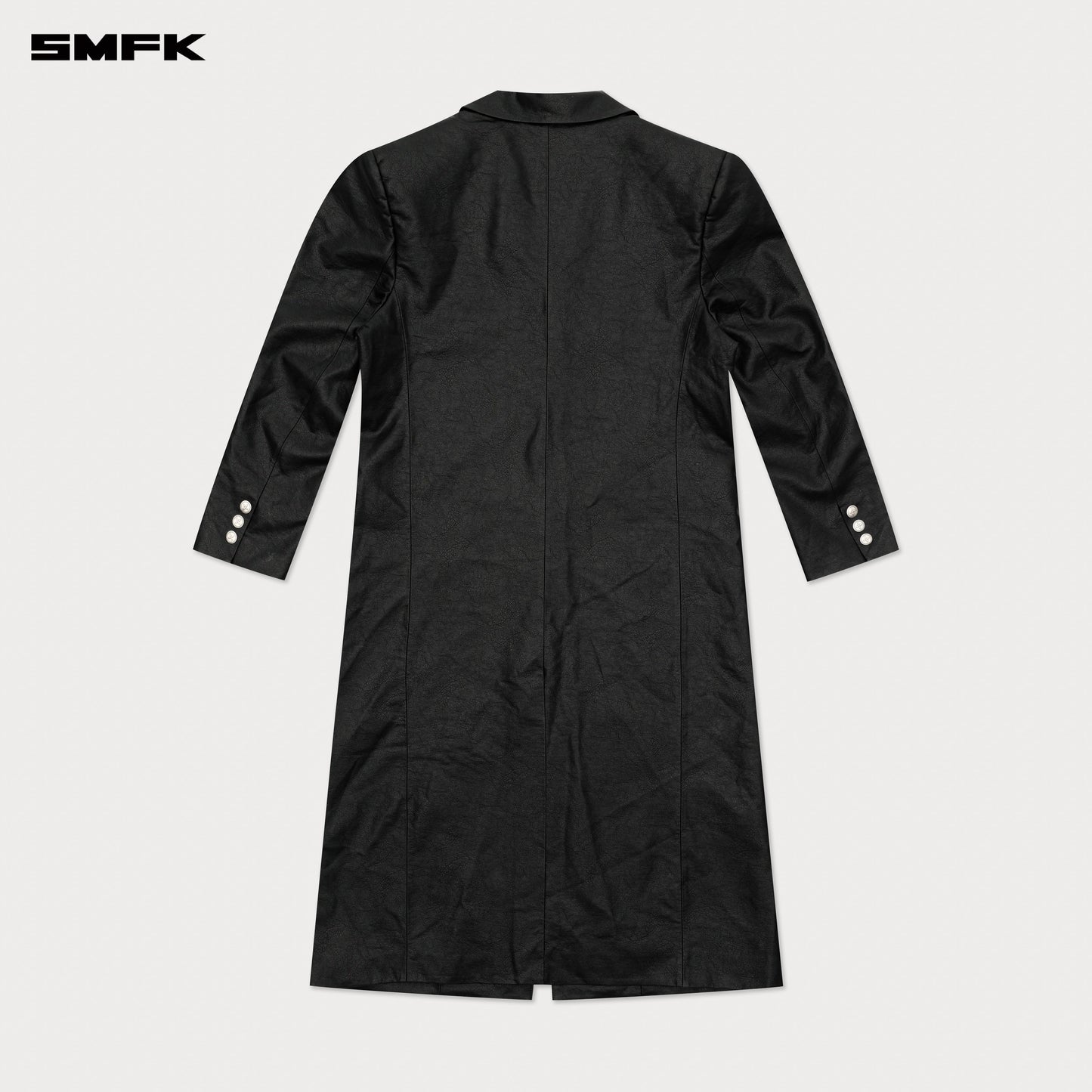 COMPASS DESIGNER Cyber Trench Coat Wilderness Black
