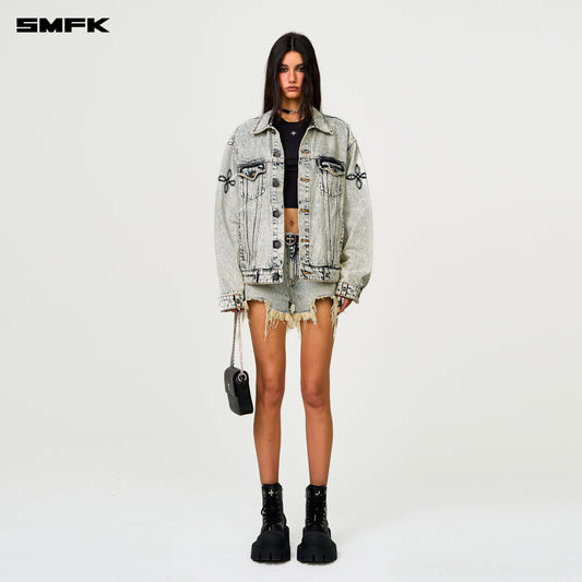 COMPASS WILD Denim Jacket Snow Blossom