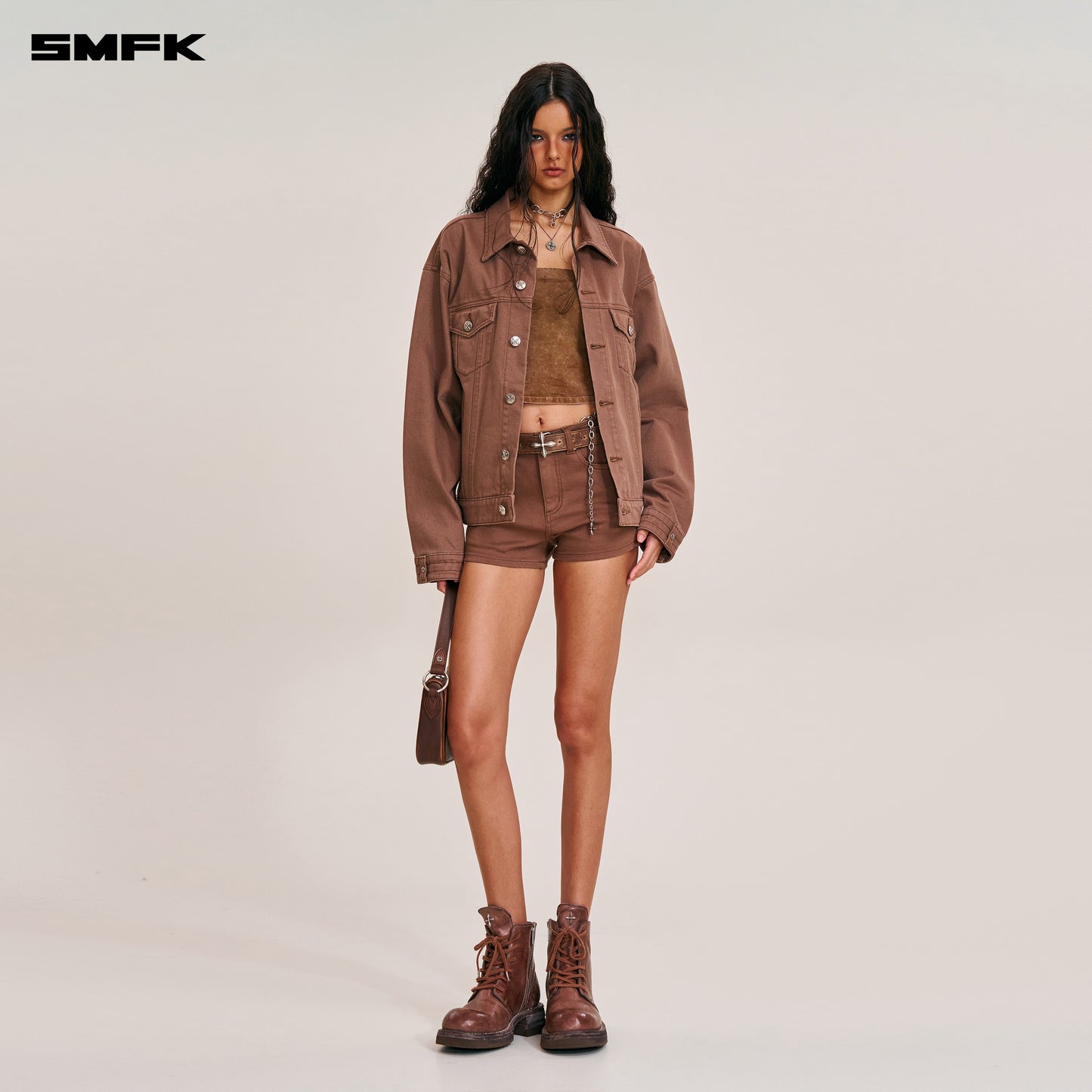 COMPASS MODE DENIM JACKET Wild Horse Brown
