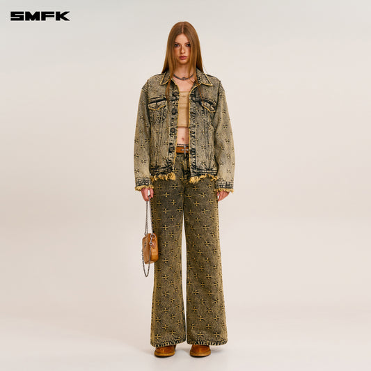 ANCIENT MYTH STORM LOOSE DENIM Jacket Storm Garden (Yellow)