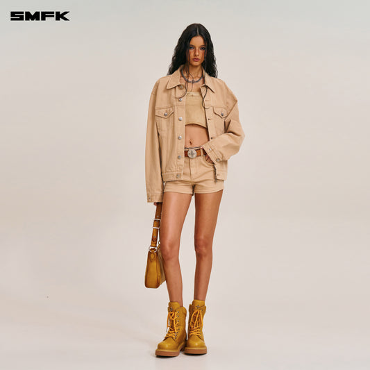 COMPASS MODE DENIM JACKET Sandy Khaki