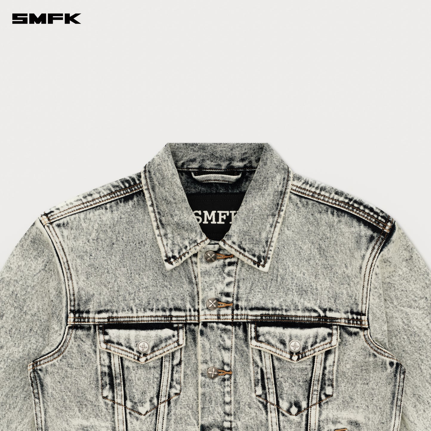 COMPASS PERMANENT Denim Jacket Snow Blossom