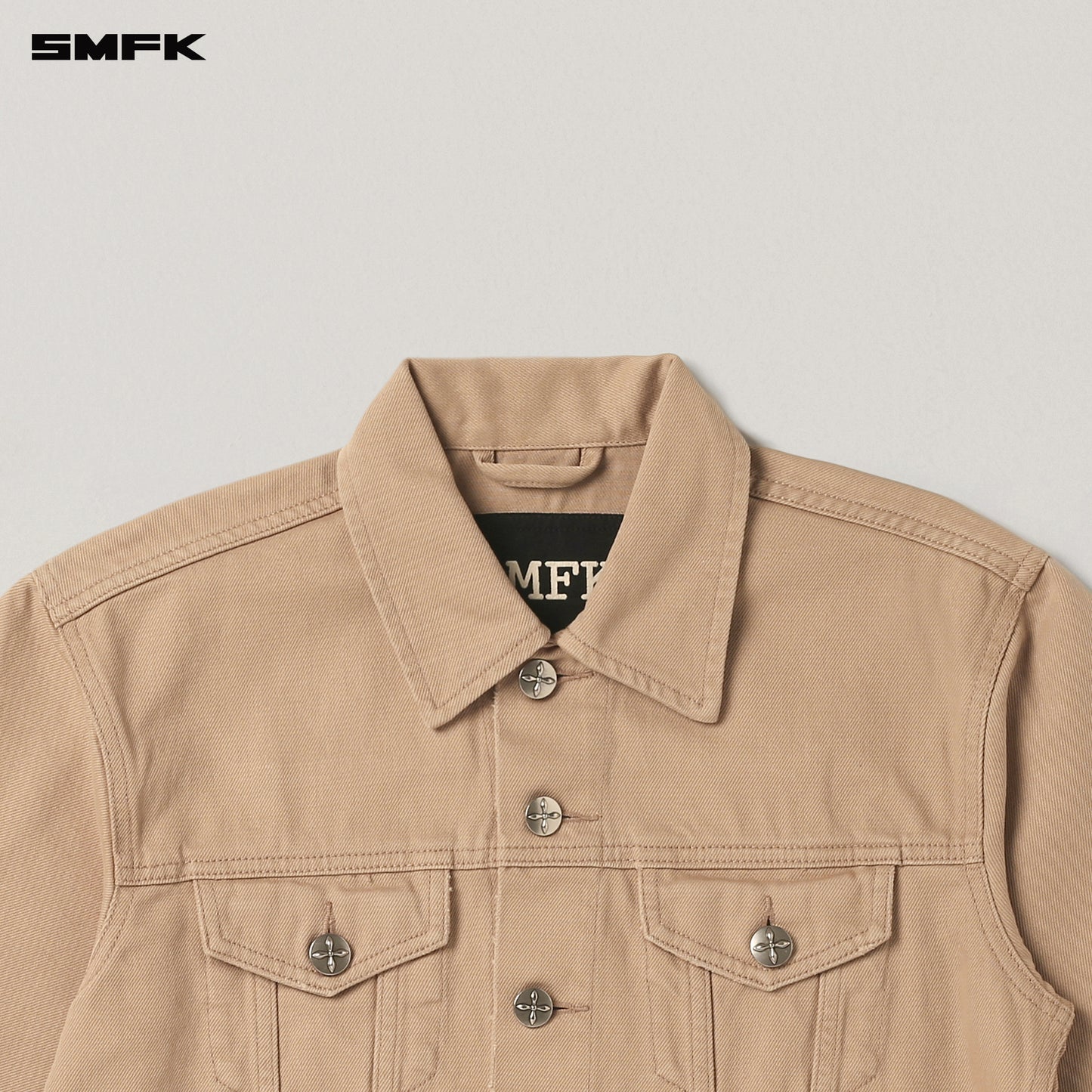 COMPASS PERMANENT SLIM DENIM JACKET Sandy Khaki